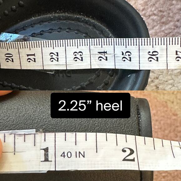 Crocs Sarah Mule Black Heeled Clog Comfort Slip-On Office Career Travel Commute - Picture 8 of 8